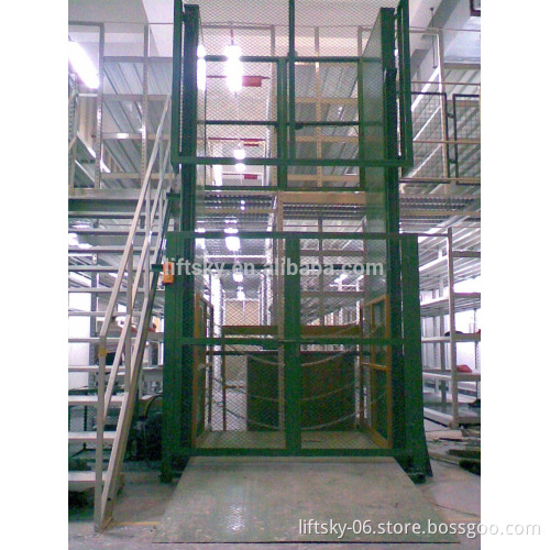 2016 New design Vertical Chain Guided Hydraulic Cargo Lift
